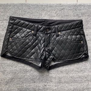 Carmar faux leather shorts